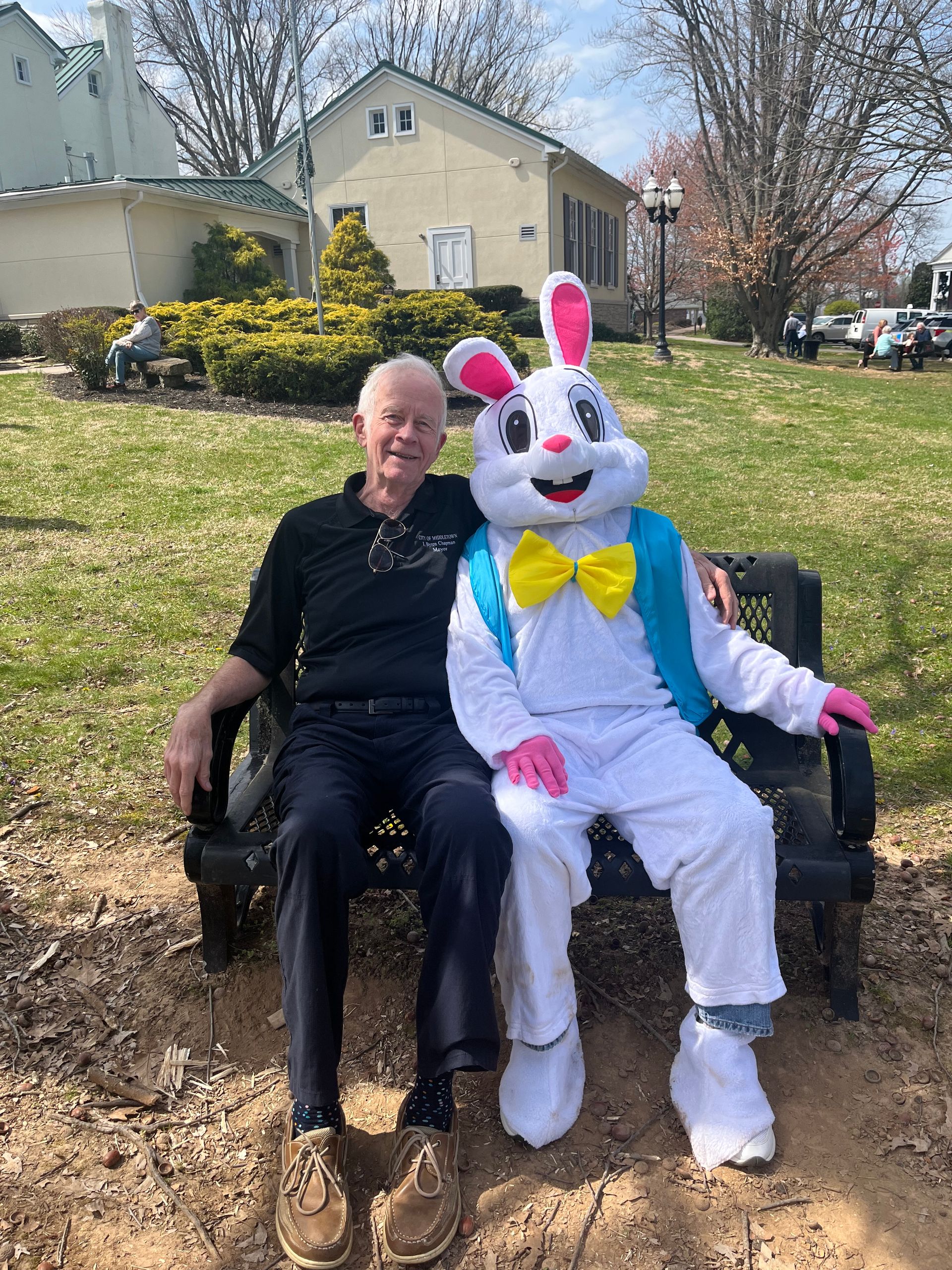 Mayor Chapman and The Easter Bunny